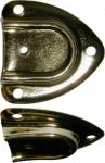 Cap style brass plated handle loop